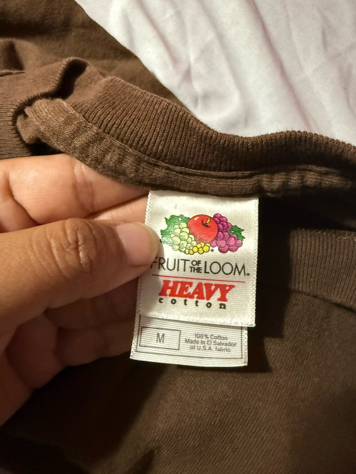 Back In The Day (PAC MAN) - Brown Shirt -M- Fruit Of The Loom