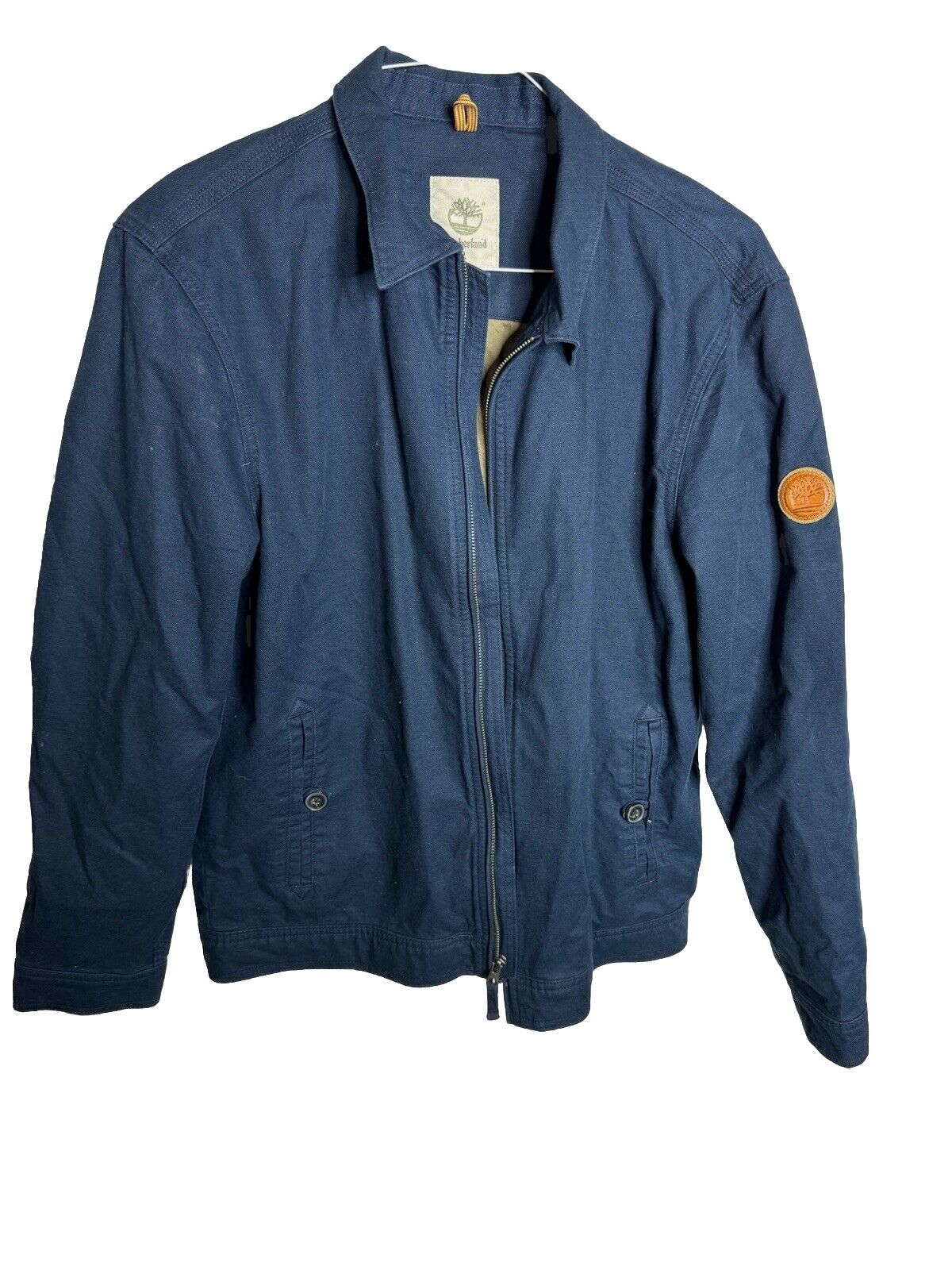 Timberland Mens Jacket Full Zip Long Sleeve Waterproof Size M Cotton