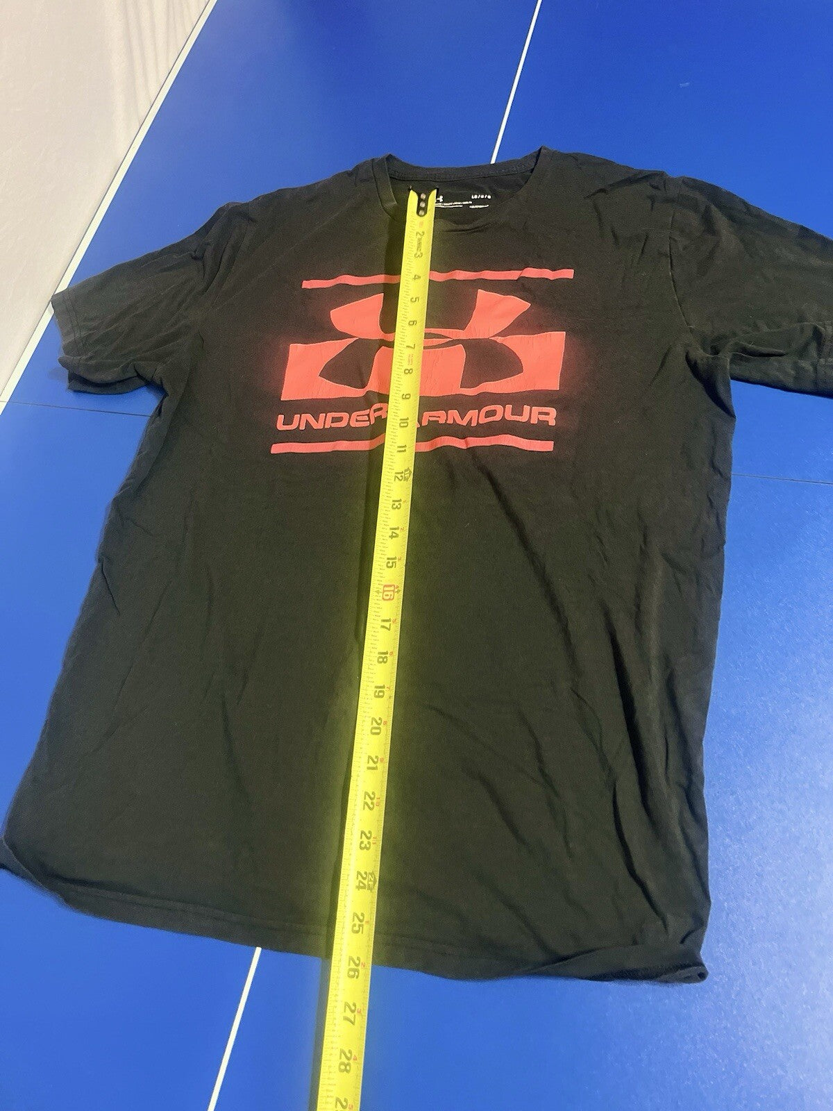 Under Armour Men's Adult Sz L Tee Shirt T Black Loose Heatgear Athletic Casual