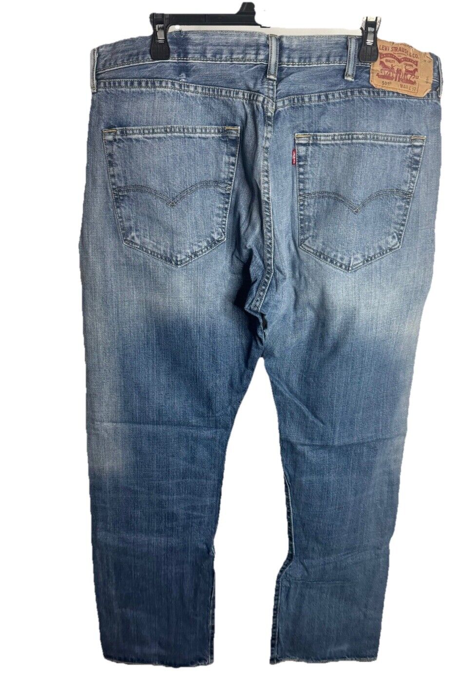 Levi Strauss 501 Straight Leg Denim Jeans Size 40 X 32 Men Blue Denim