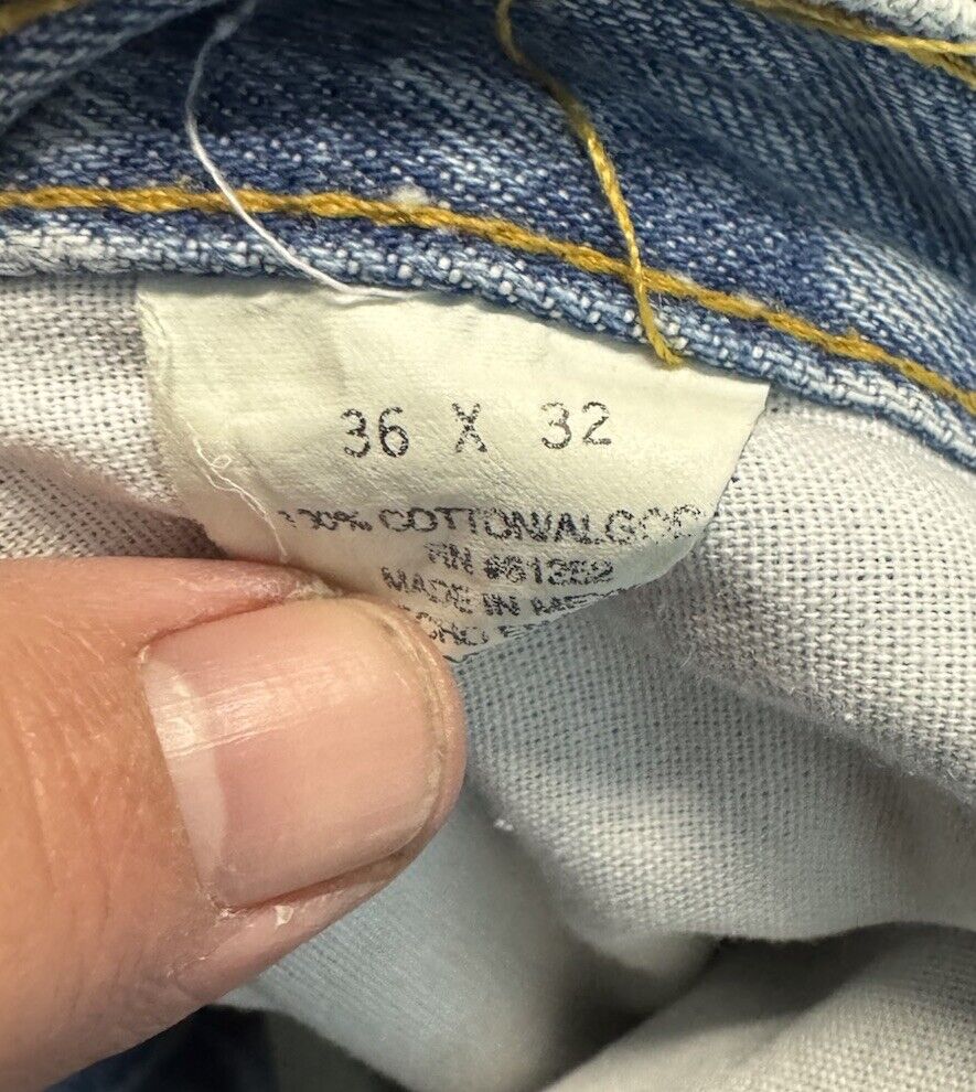 Arizona Bootcut Jeans Men's 36x32 Blue Pants Denim