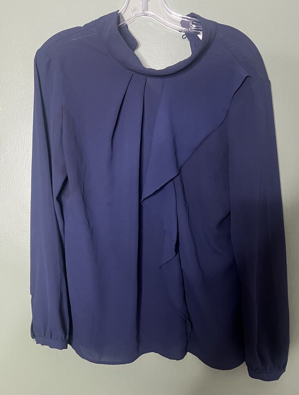 NY & Co New York & Company Womens Long Sleeve Top Blouse Shirt Size Small