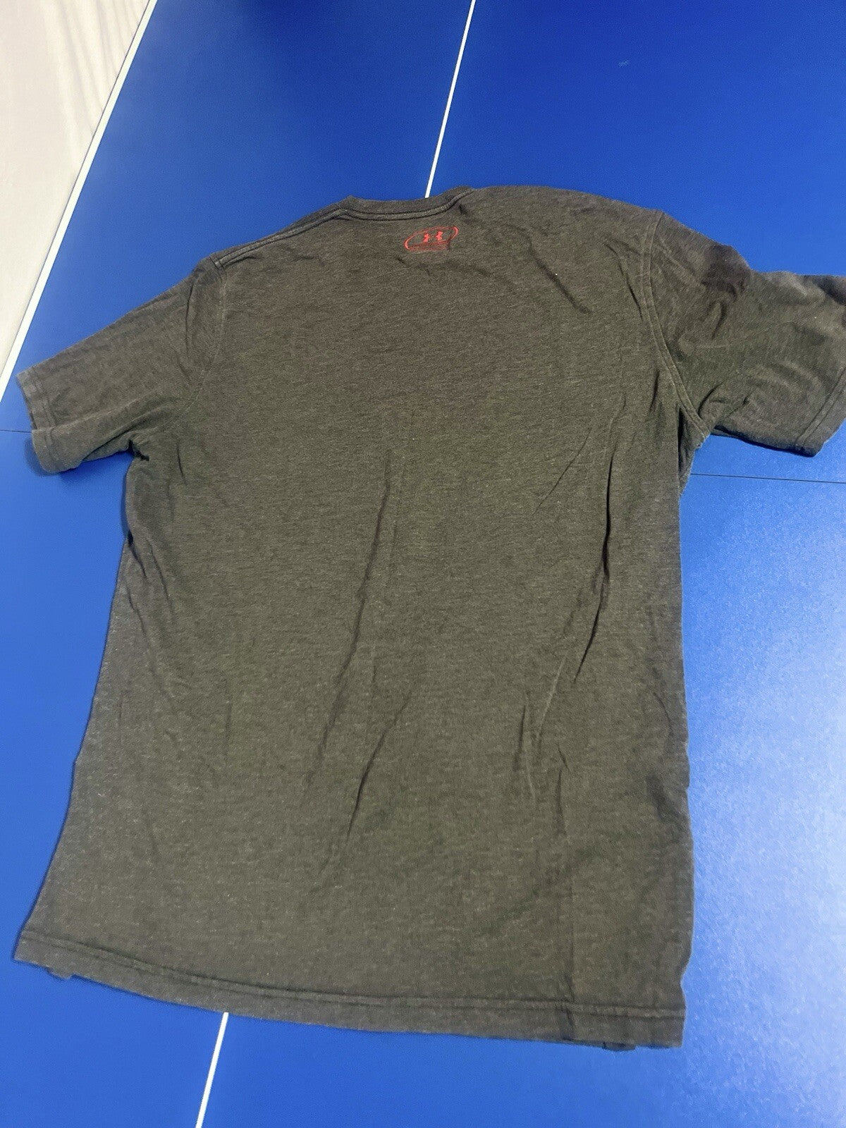 Under Armour Shirt Gray Crewneck T Shirt Cotton Short Sleeve Mens Size Large