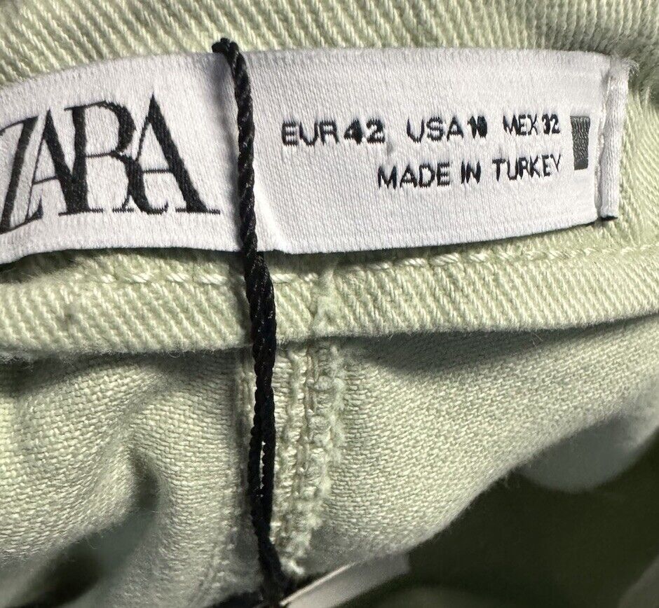 Zara Jeans Womens 10 Straight Wide Leg *