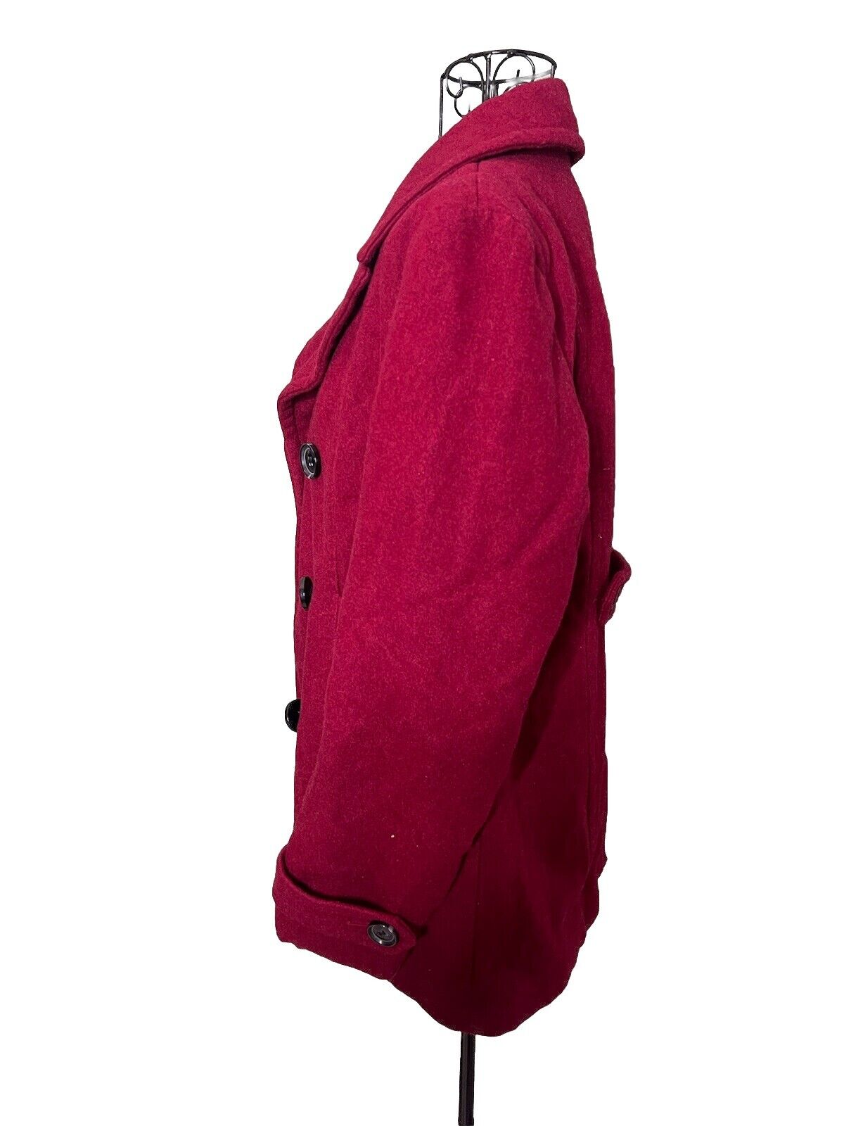 St Johns Bay Womens Jacket Petite Blazer Red , Long Sleeve Size PM