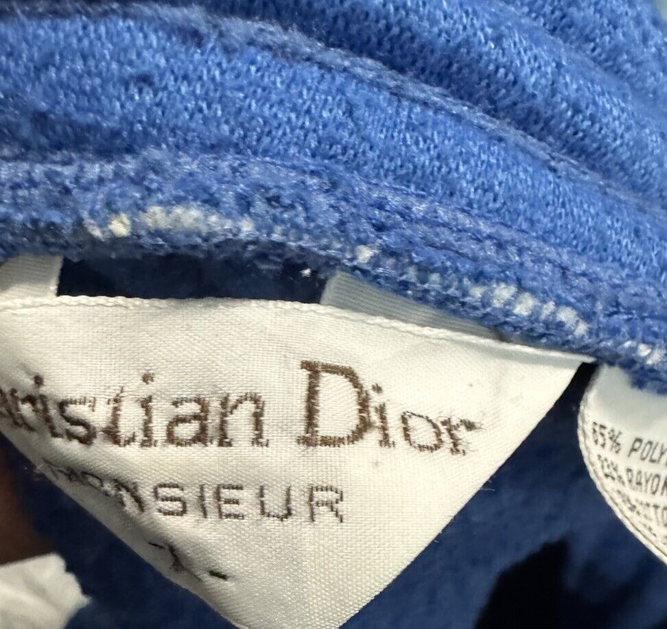80S CHRISTIAN DIOR MEN'S COTTON TROUSERS JOGGER PANTS MEDIUM Vintage