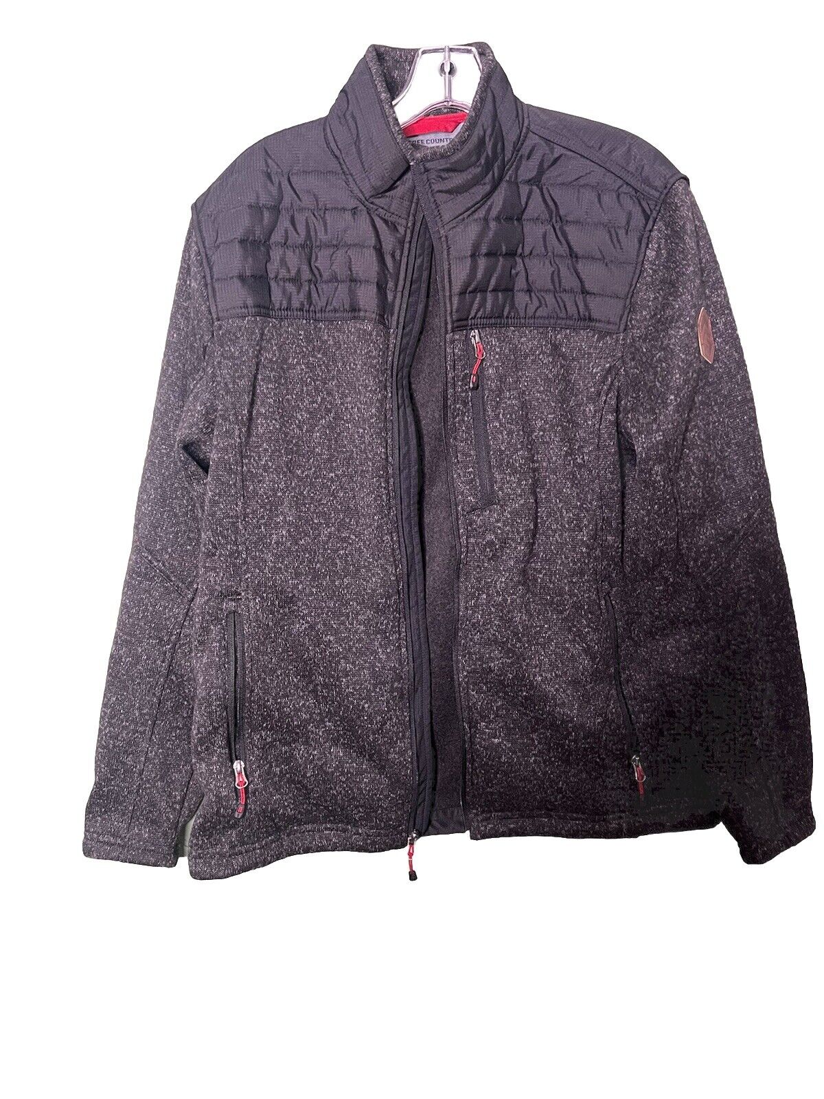 Free Country Men's Frore Sweater Full Zip Jacket with pocket Size Medium
