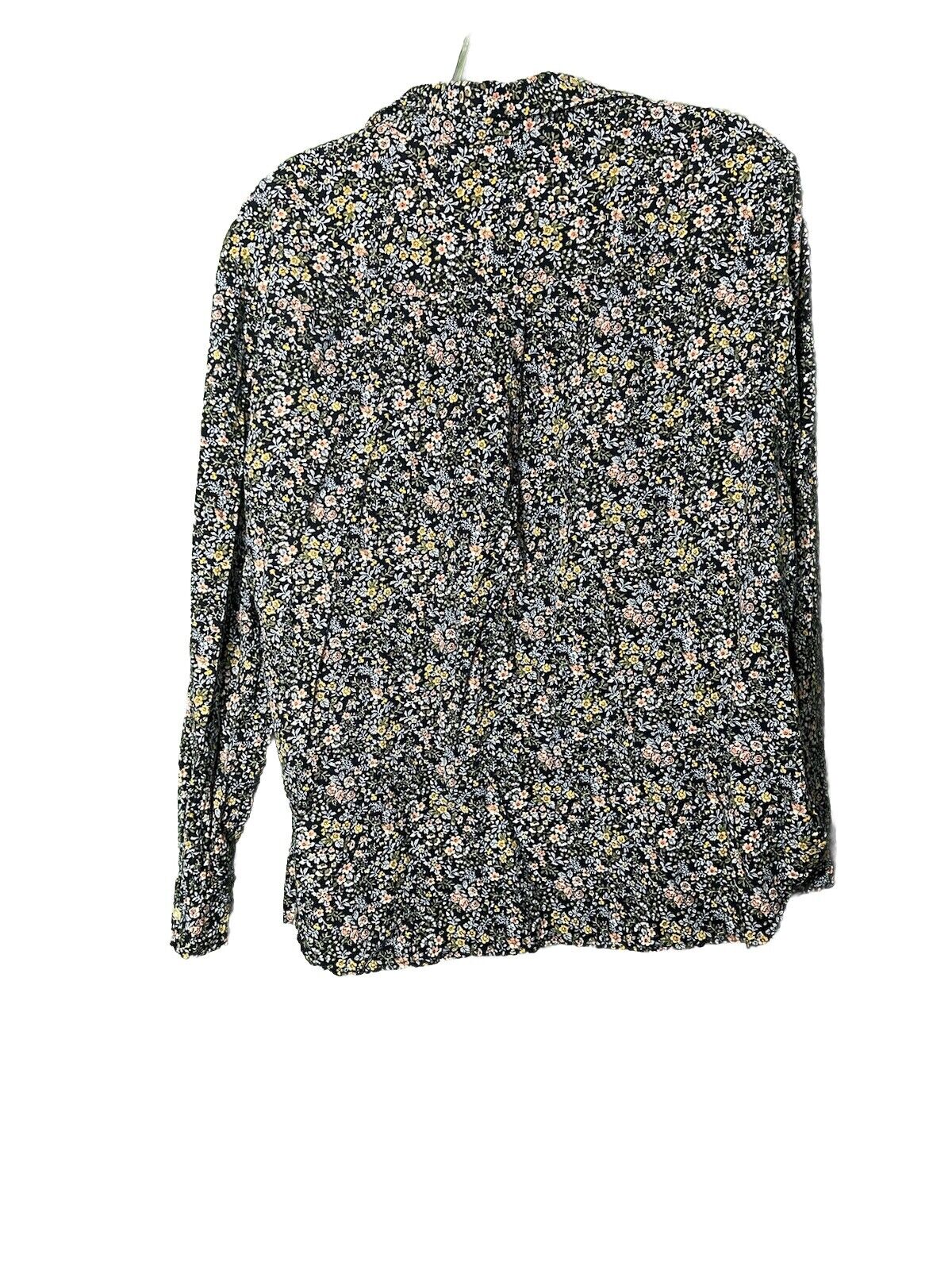 Loft Shirt Blouse Large Women's Floral Button Up Long Sleeve