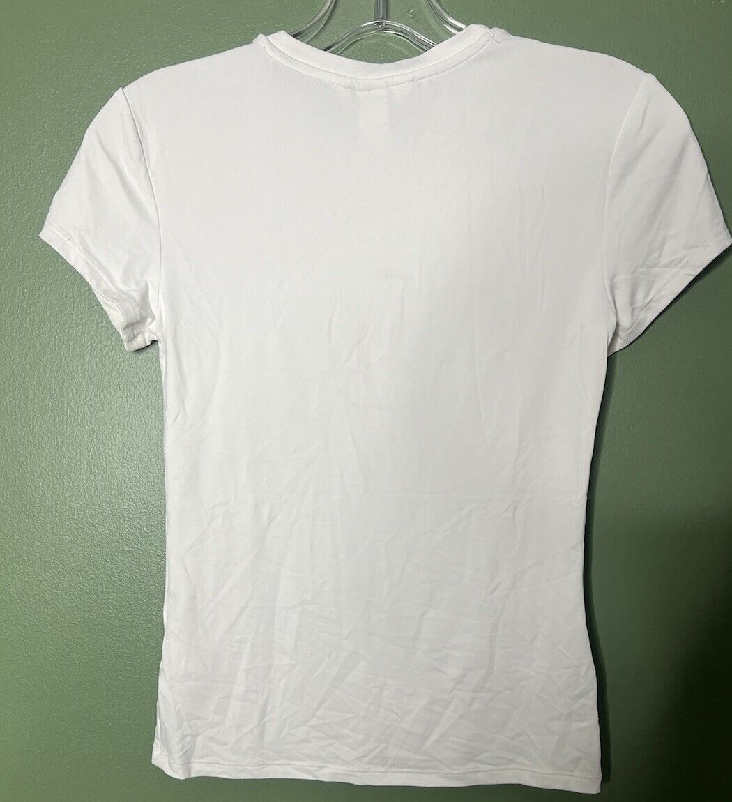 H&M Classic Top Womens S White Short Sleeve Lightweight Breathable