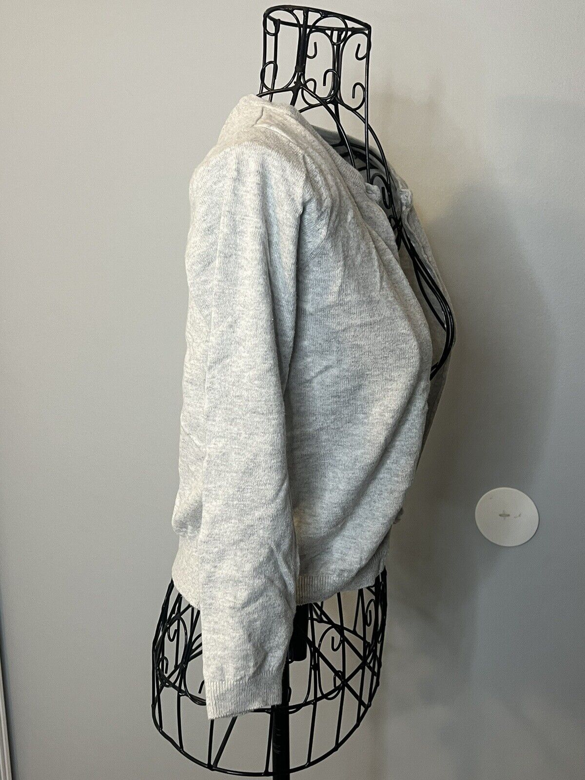 H&M Gray Button Up Kids Knit Sweater Size 6- 8 Years Old