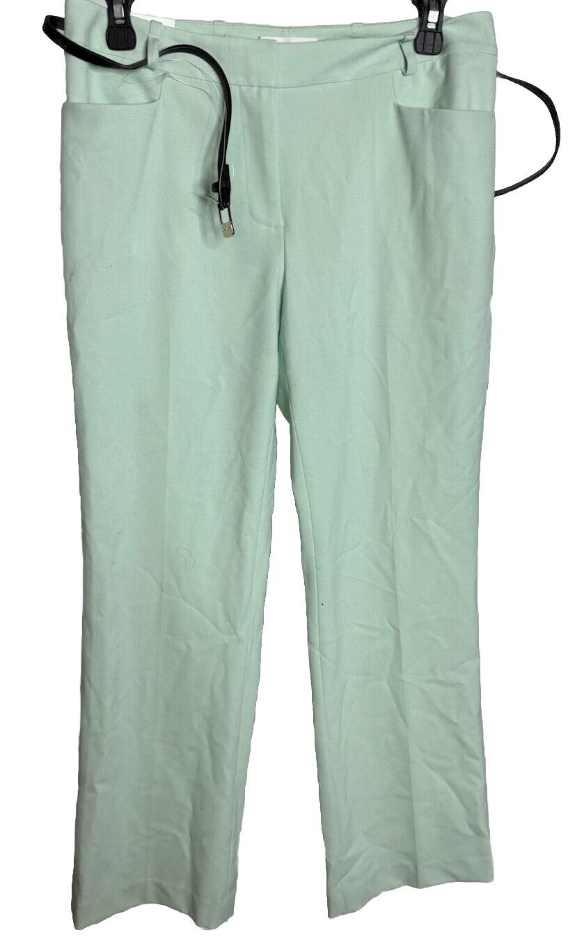 Calvin Klein Modern Fit Pants Womens Size 8 Brown Straight Leg Career Trousers