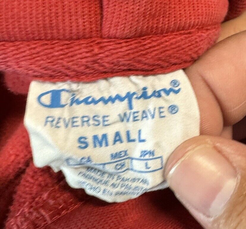 Champion Reverse Weave Hoodie Adult Small Pullover Sweatshirt Heavyweight