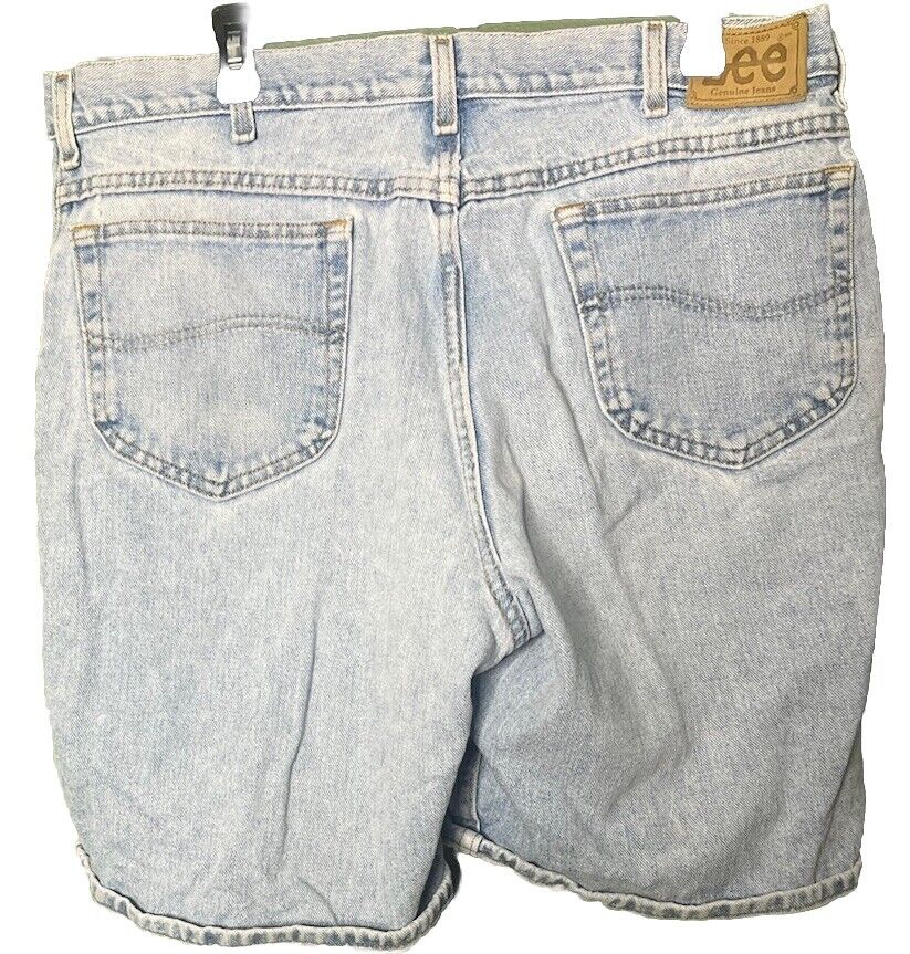 Lee Blue Jean Denim Shorts Jorts Size 38