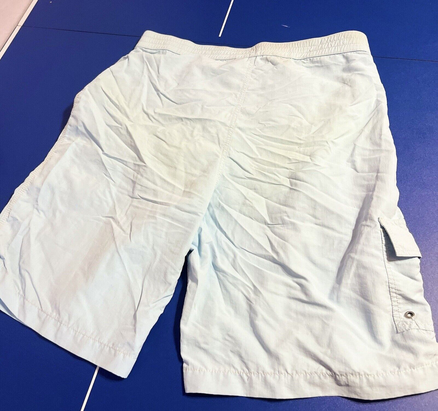 Polo Ralph Lauren Light Blue Swim Trunks Medium, Nylon, Rare Find, High Quality,