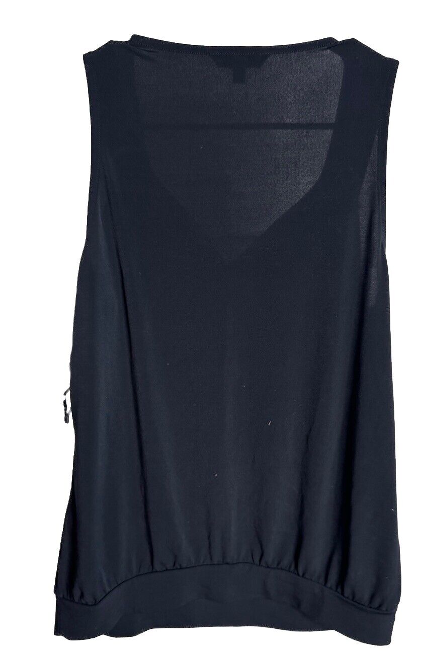 Women's The Limited Sleeveless Tank Top Textured Navy Blue Size Medium