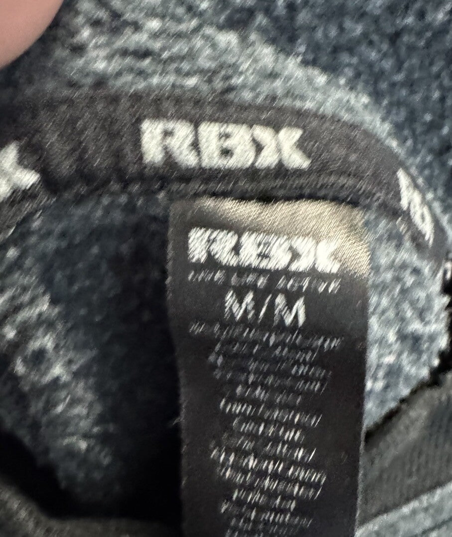 RBX Hoodie Size medium Gray Knit Polyester Long Sleeve