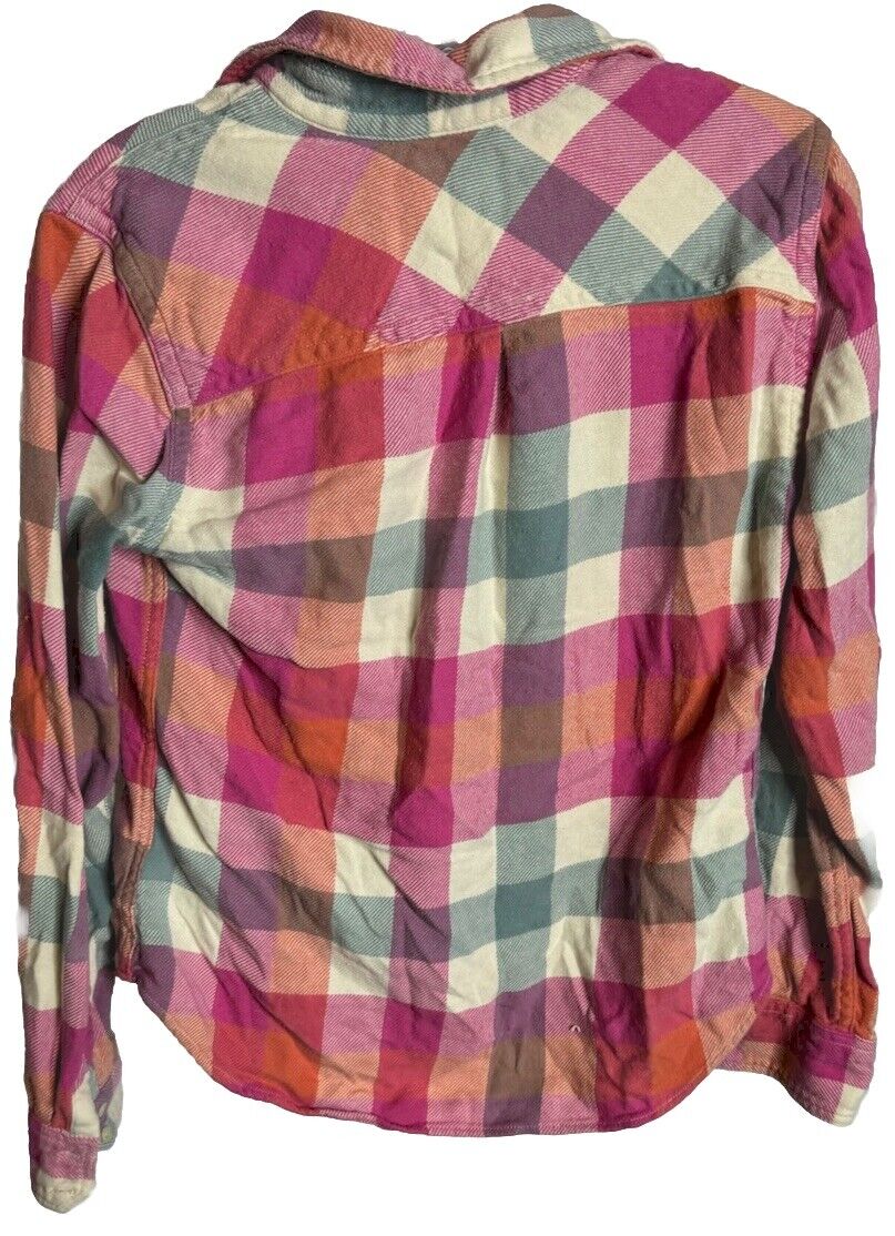 American Eagle Outfitters Shirt Women Size S/P Plaid Favorite Fit Button Down