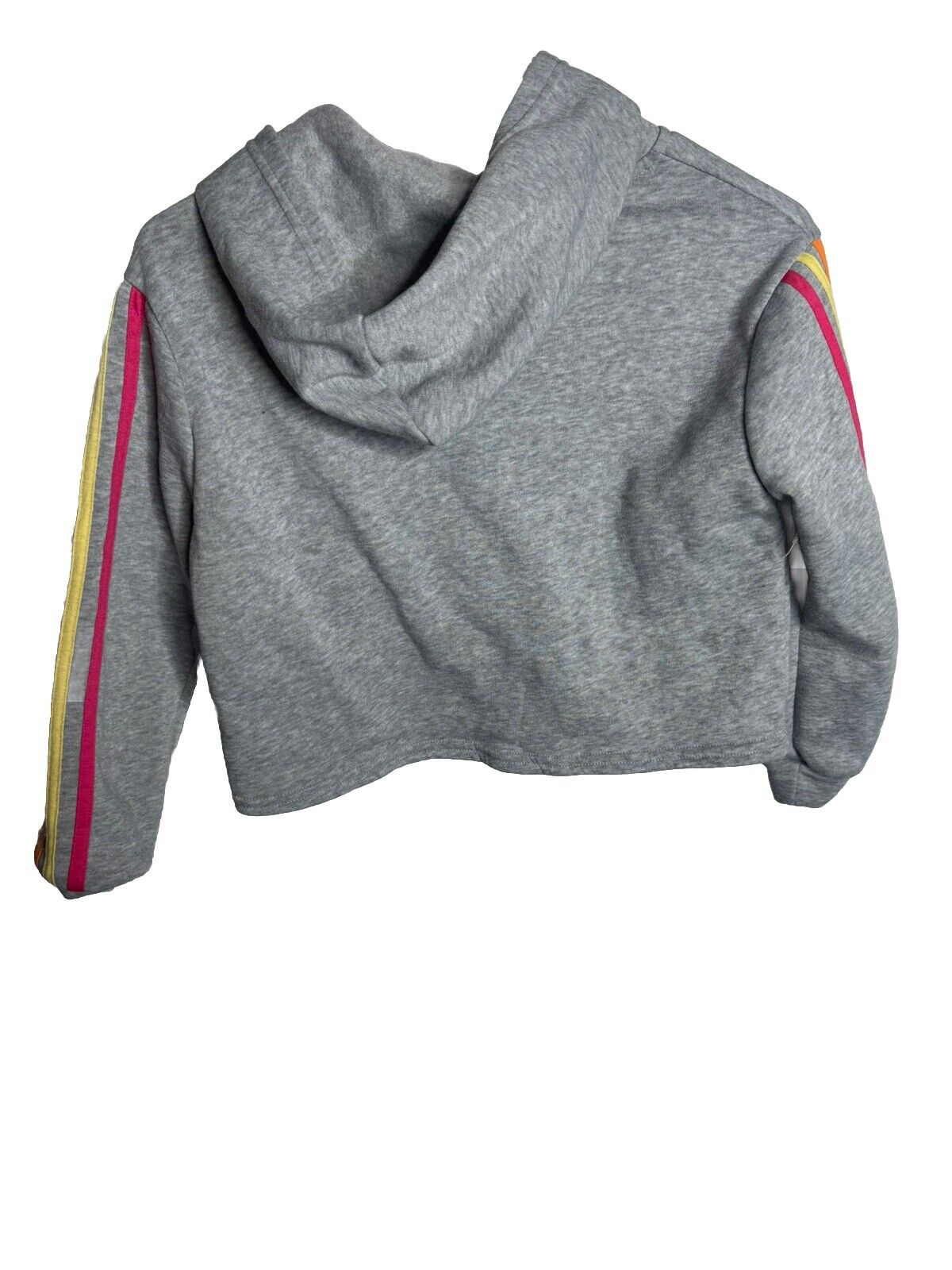 girls olivia kay grey crop top hoodie 10/12