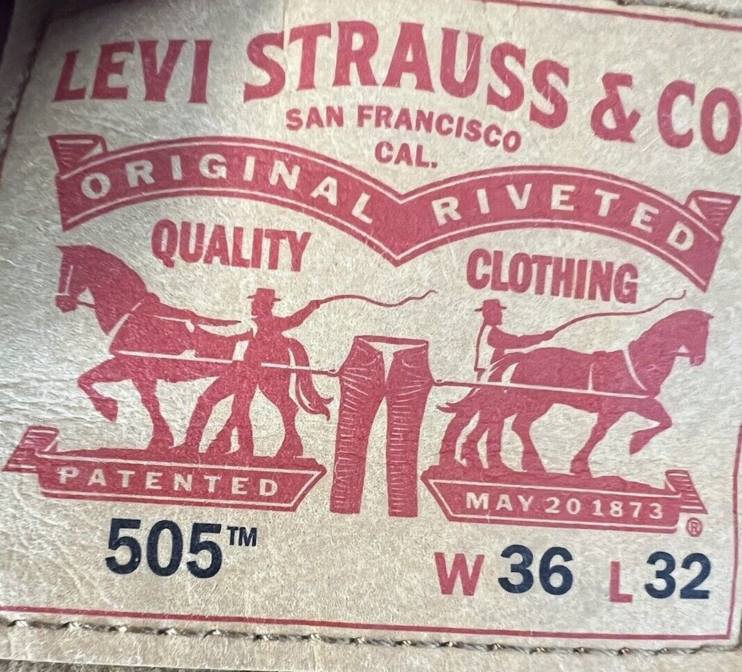 Levi's 505 Jeans Men 36x32 Relaxed Fit