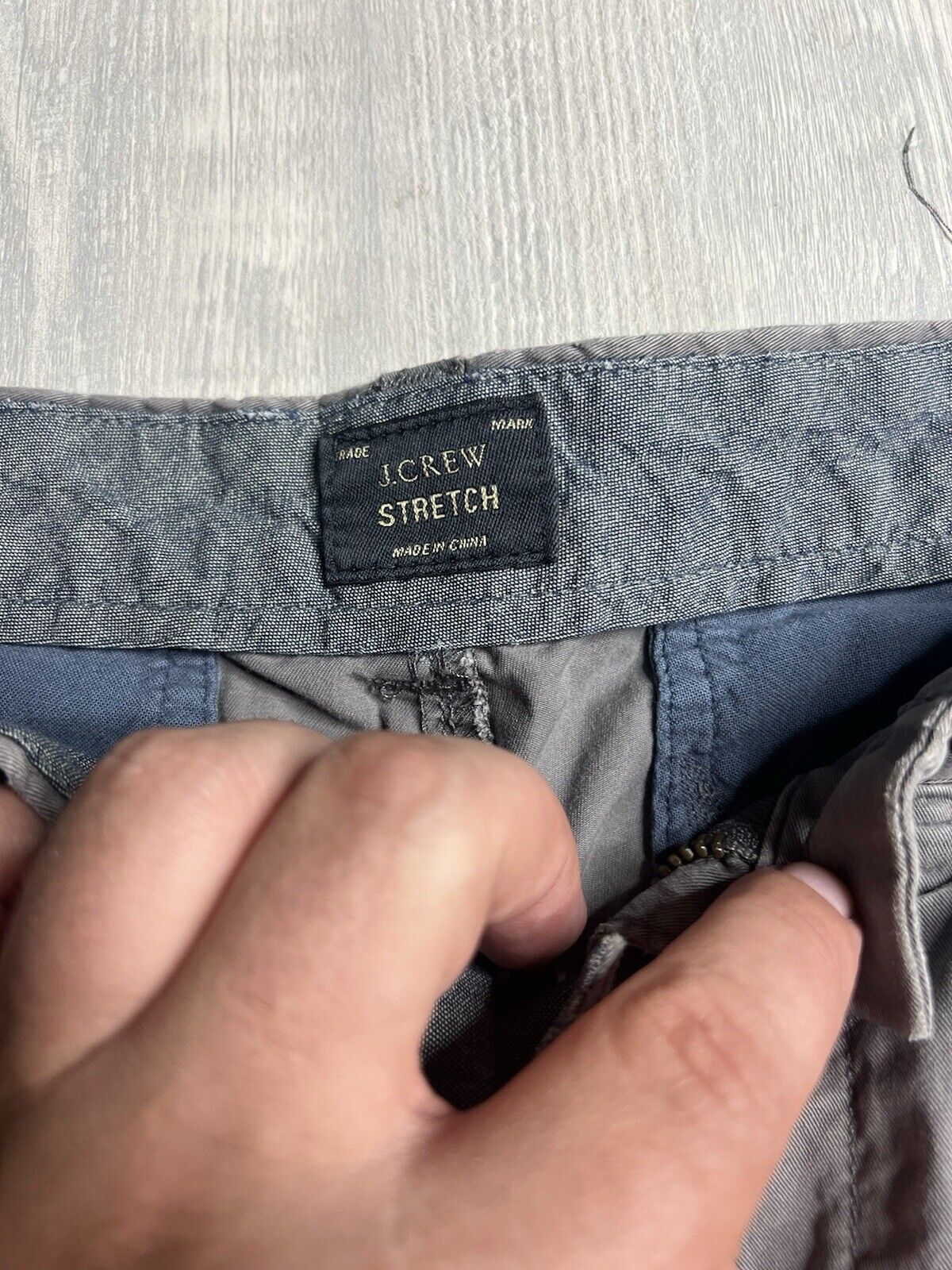 J. Crew Shorts Mens 35 Straight Leg Flat Front Slash Pocket/ Some Wear And Tear
