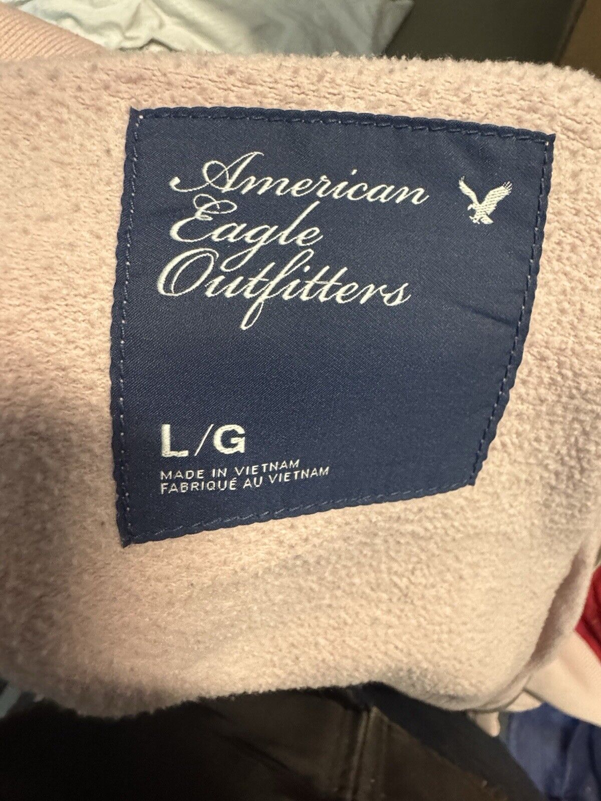 American Eagle Outfitters Mens Size Large Full Zip Thermal Hoodie Y2K