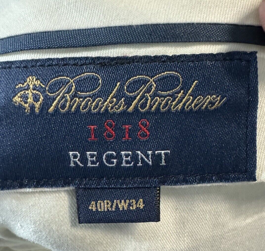 Brooks Brothers Pants Mens 40X34 1818 Regent Made In Italy Dress Formal