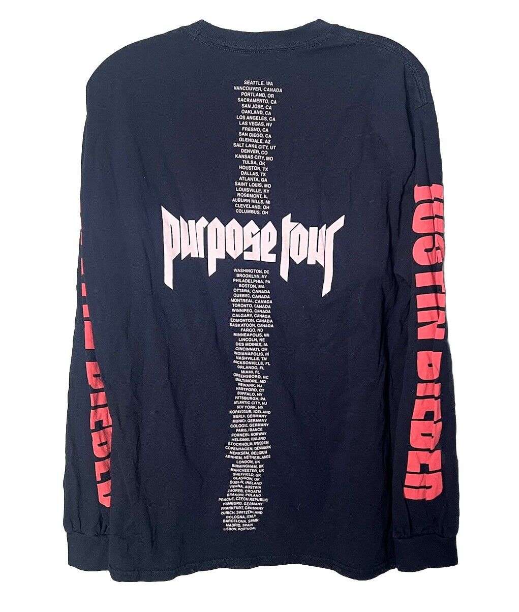 Justin Bieber Purpose Tour T-shirt Size Large