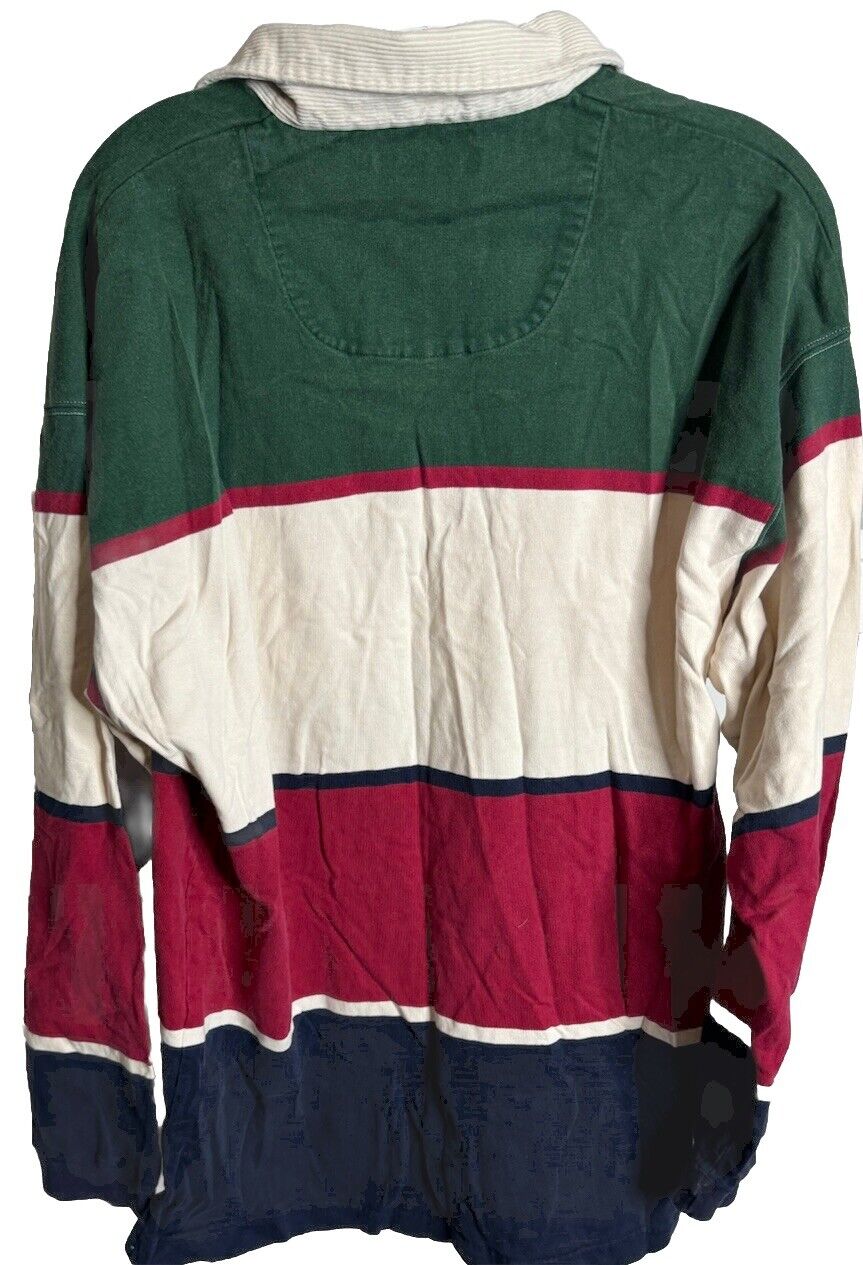 Eddie Bauer Polo Shirt Men's Large Long Sleeve Cotton Casual