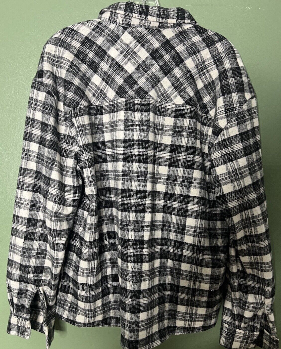Boohoo Man Mens Plaid Flannell Shirt Large Button Up