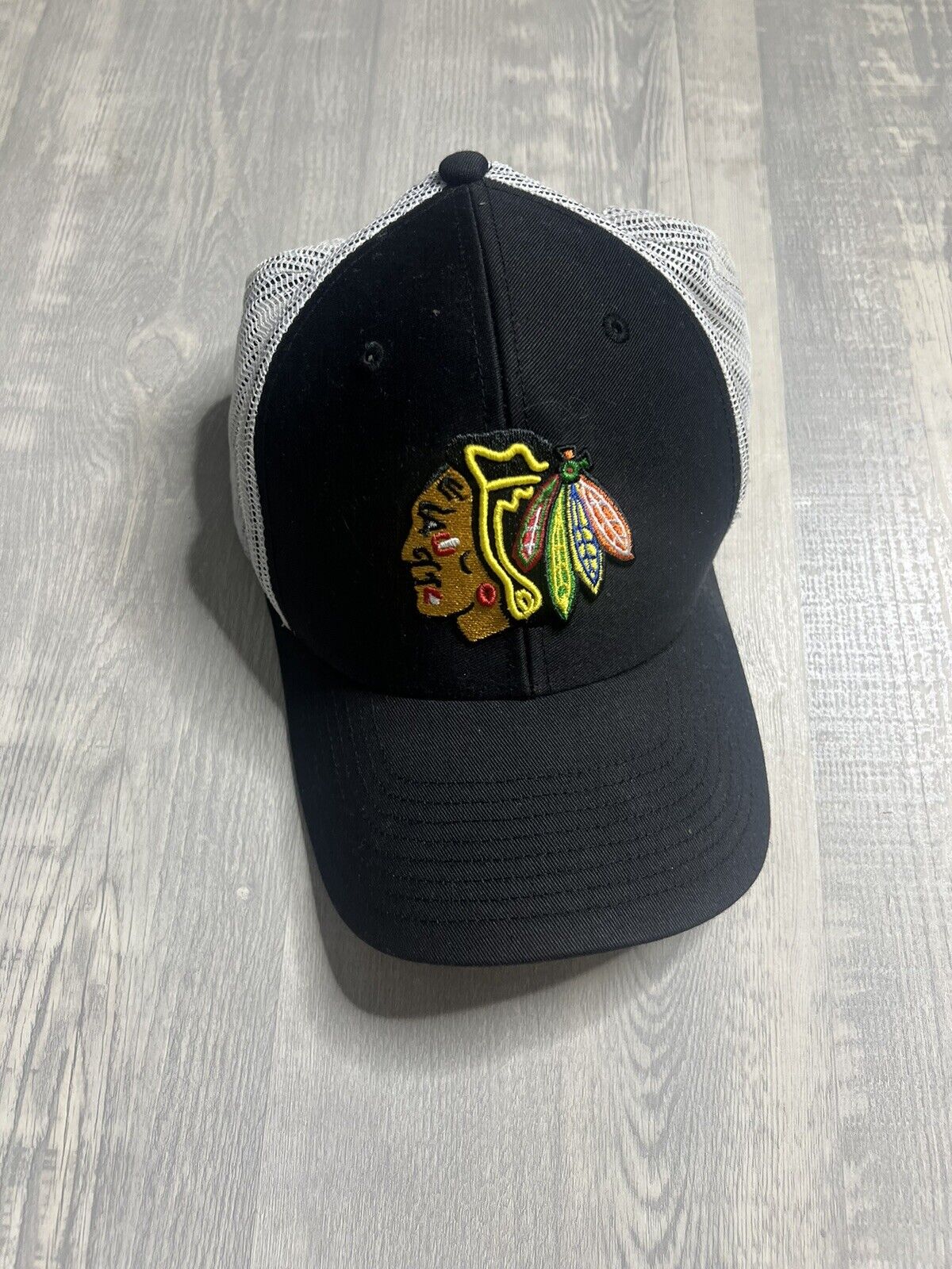 Chicago Blackhawks Black Hat Cap Fanatics Pro Hat Adjustable NHL