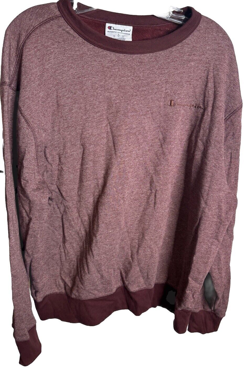 Champion Men's Jersey T-Shirt Big Athleticwear Long Sleeve Tee Large