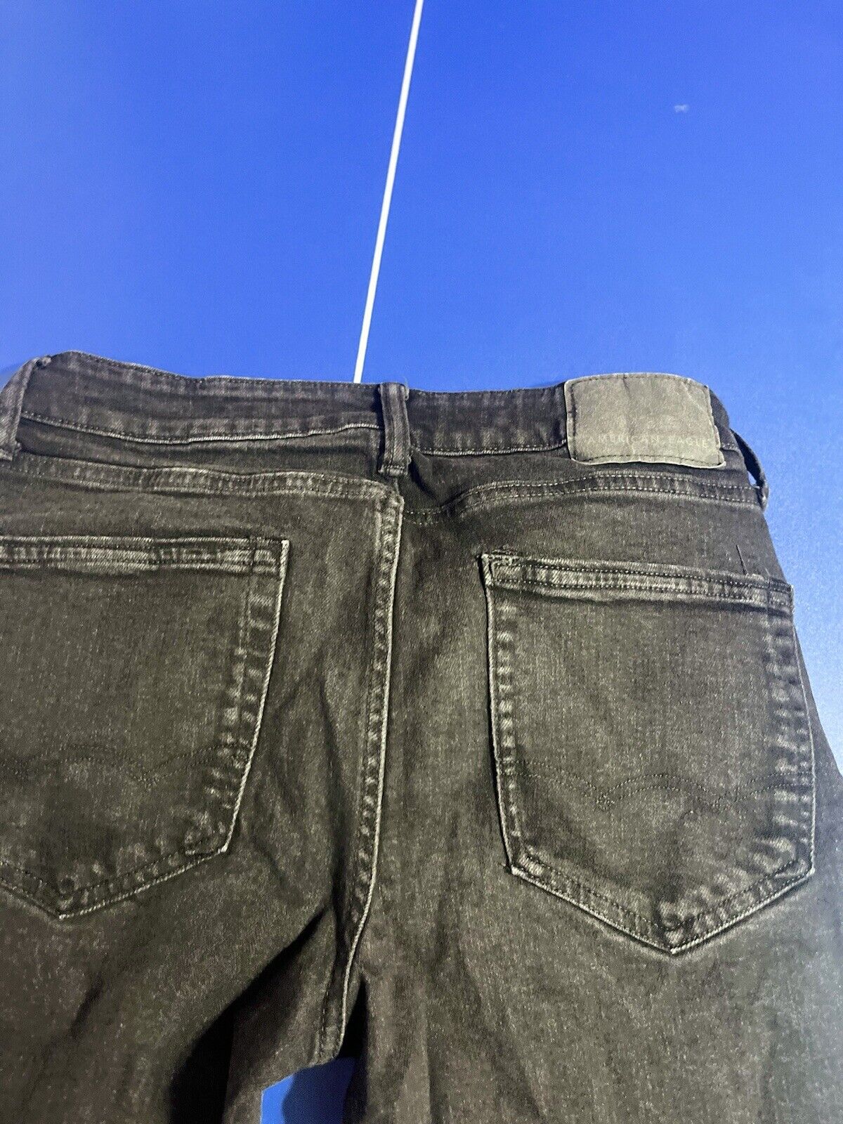 American Eagle Jeans Mens 31x30 Black Original Straight Next Level Flex