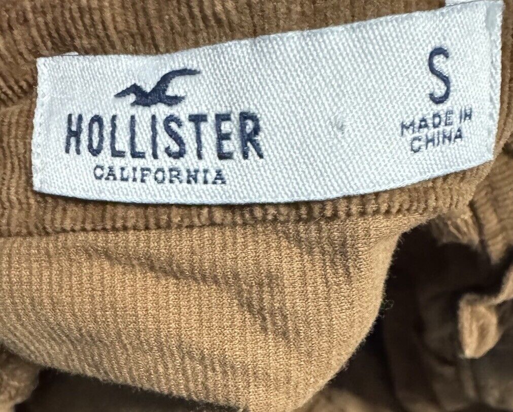 Hollister green dress with functional front buttons size Small