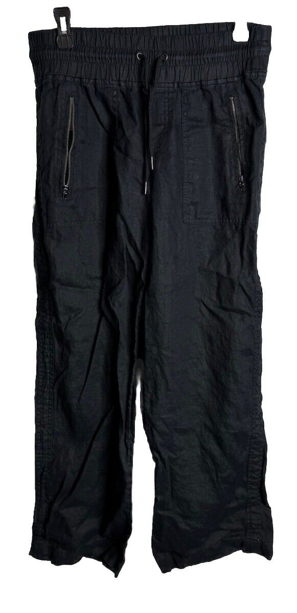 Athleta Women’s Black Straight Leg Pants Size 8P Pockets