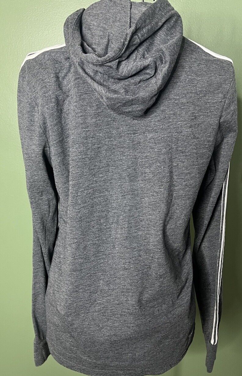 Adidas Gray Pullover Hoodie,- Size Small