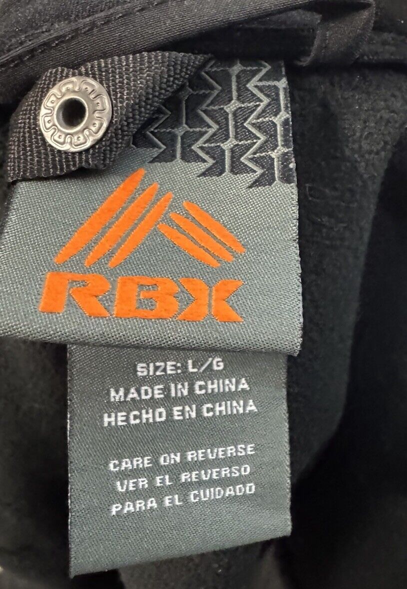 Reebok Jacket Coat Size Large Zipped Black