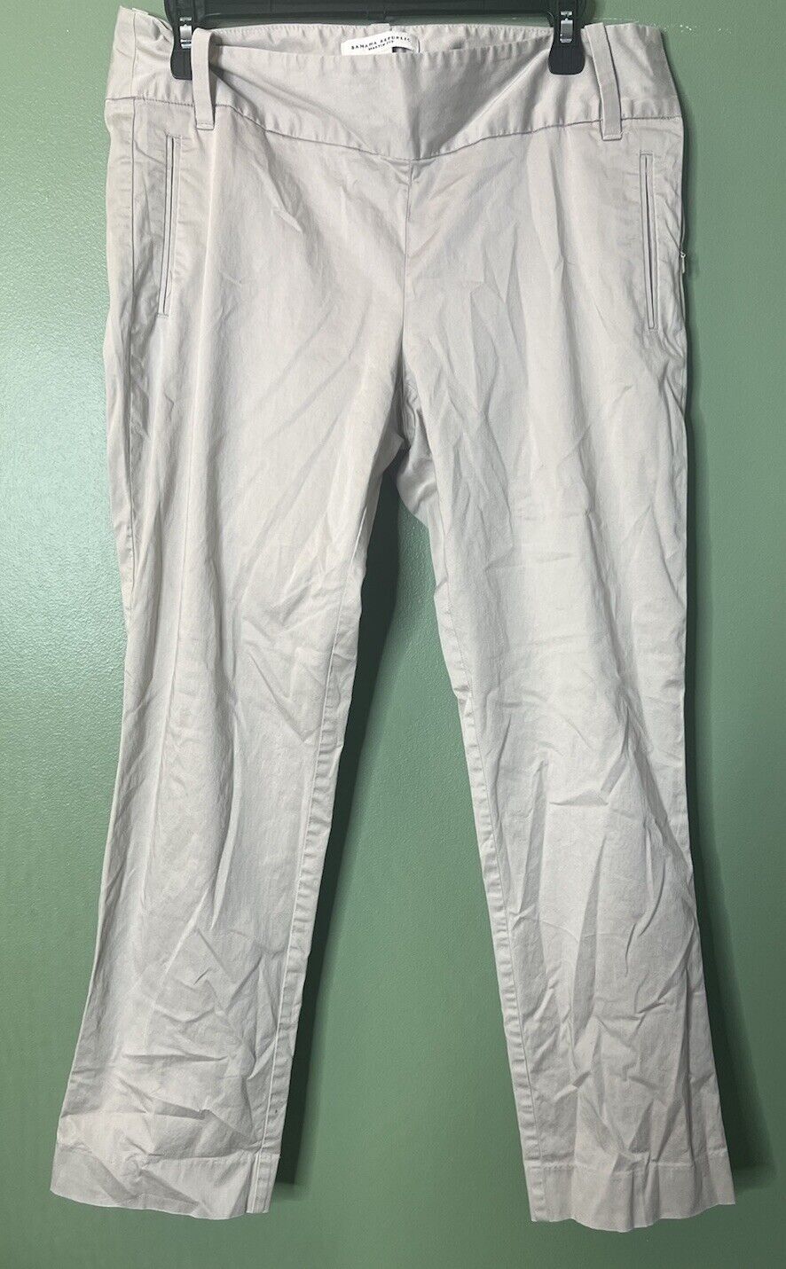 Banana Republic Womens Pants Size 10 Martin Fit Linen Wide Leg