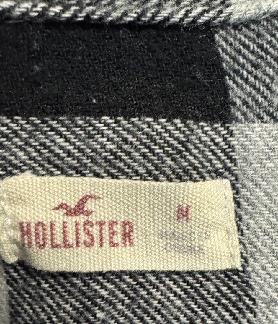 Hollister Shirt Women's Medium Plaid Long Sleeve Button Down Collared Pocket