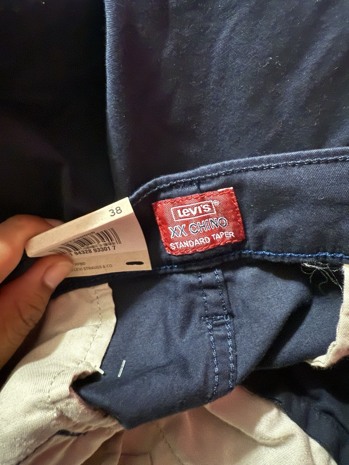 Levi’s XX Chino Shorts Men's 38” Dark Blue Standard Taper, Great Find Vintage