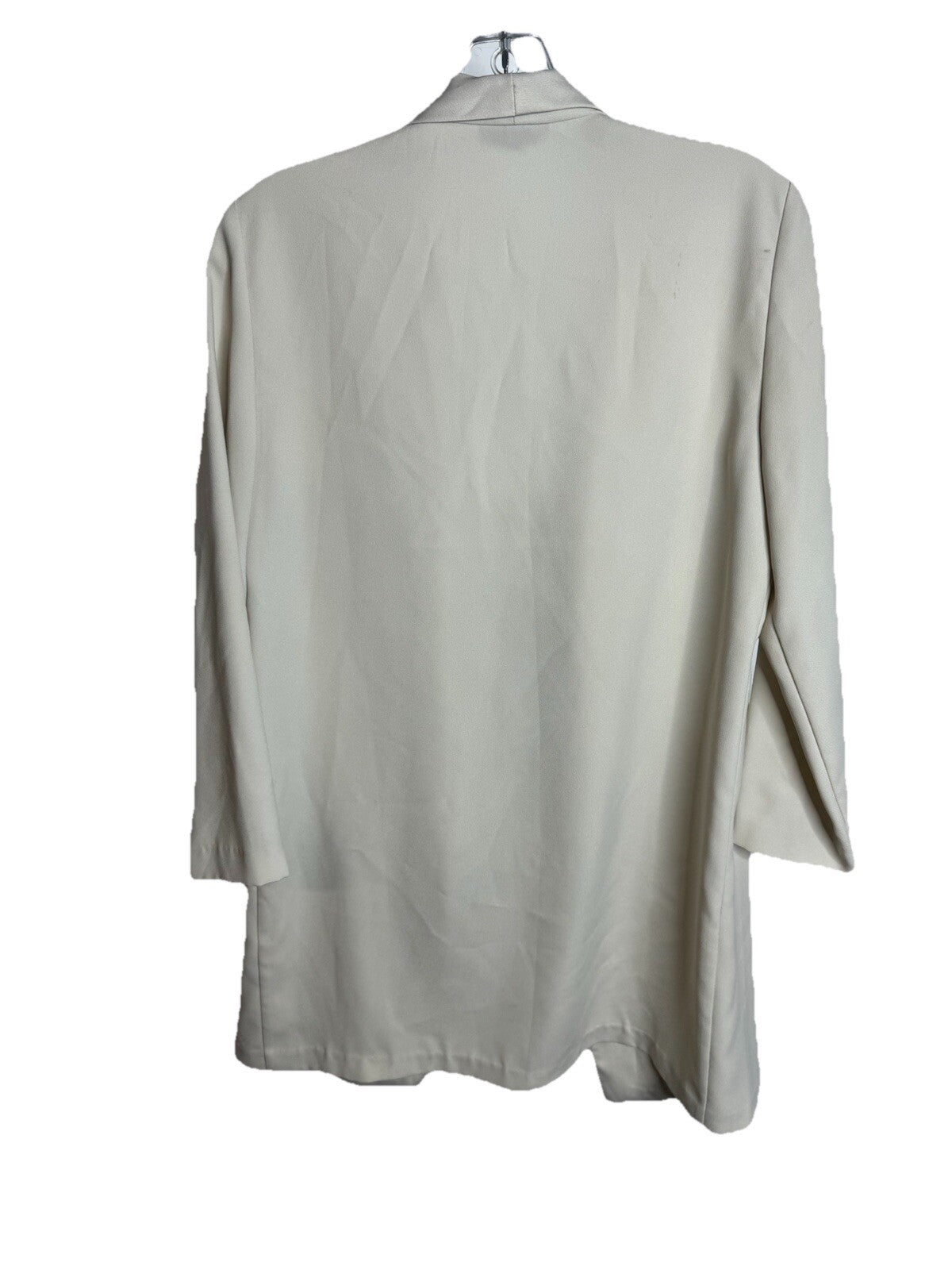 Topshop Women's Beige Relaxed Single Blazer 6