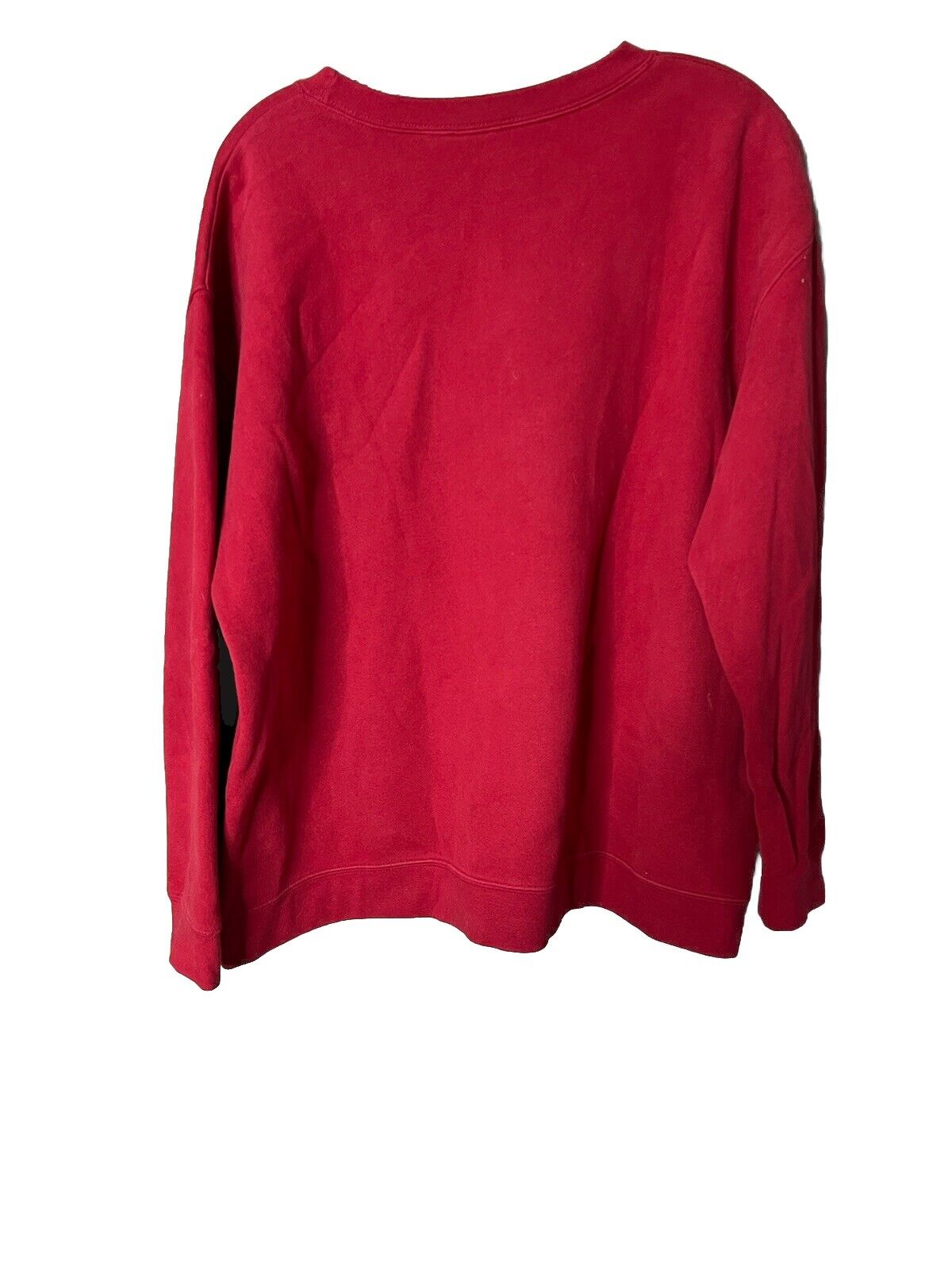 Cherokee Red Cotton Knit Pullover Sweater Men's L Soft Warm Crew Neck