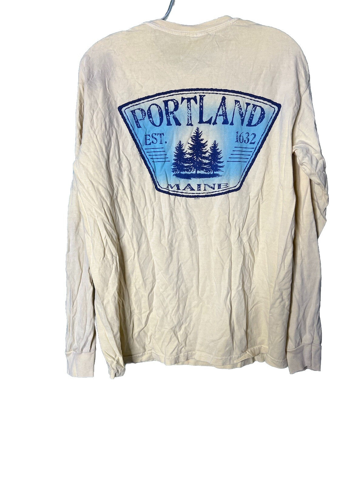 Portland Maine Long Sleeve Shirt Size M/ some Wear And Tear