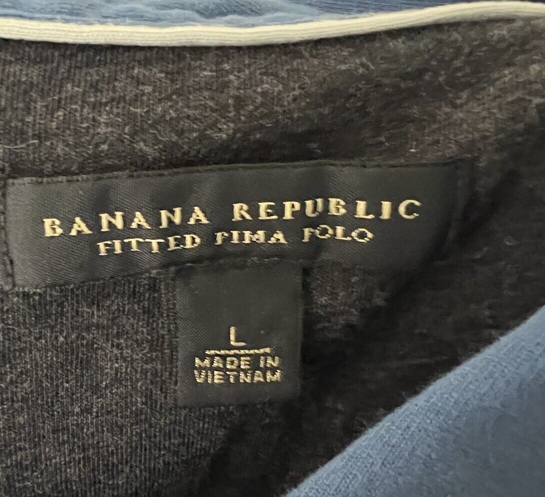 Banana Republic Men’s Short Sleeve Luxe Touch Polo Sz Large