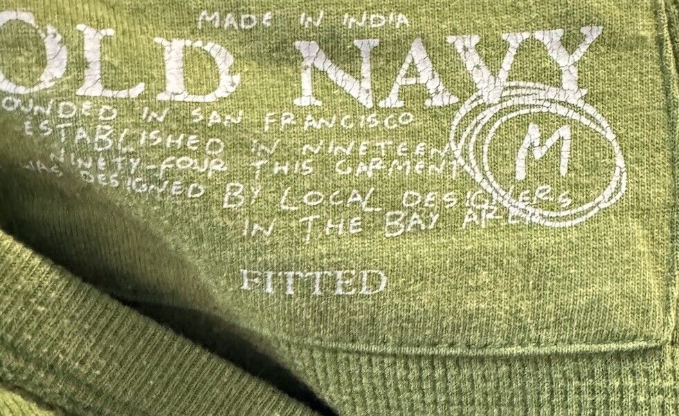 OLD NAVY Medium Long Sleeve T Shirt 100% Cotton