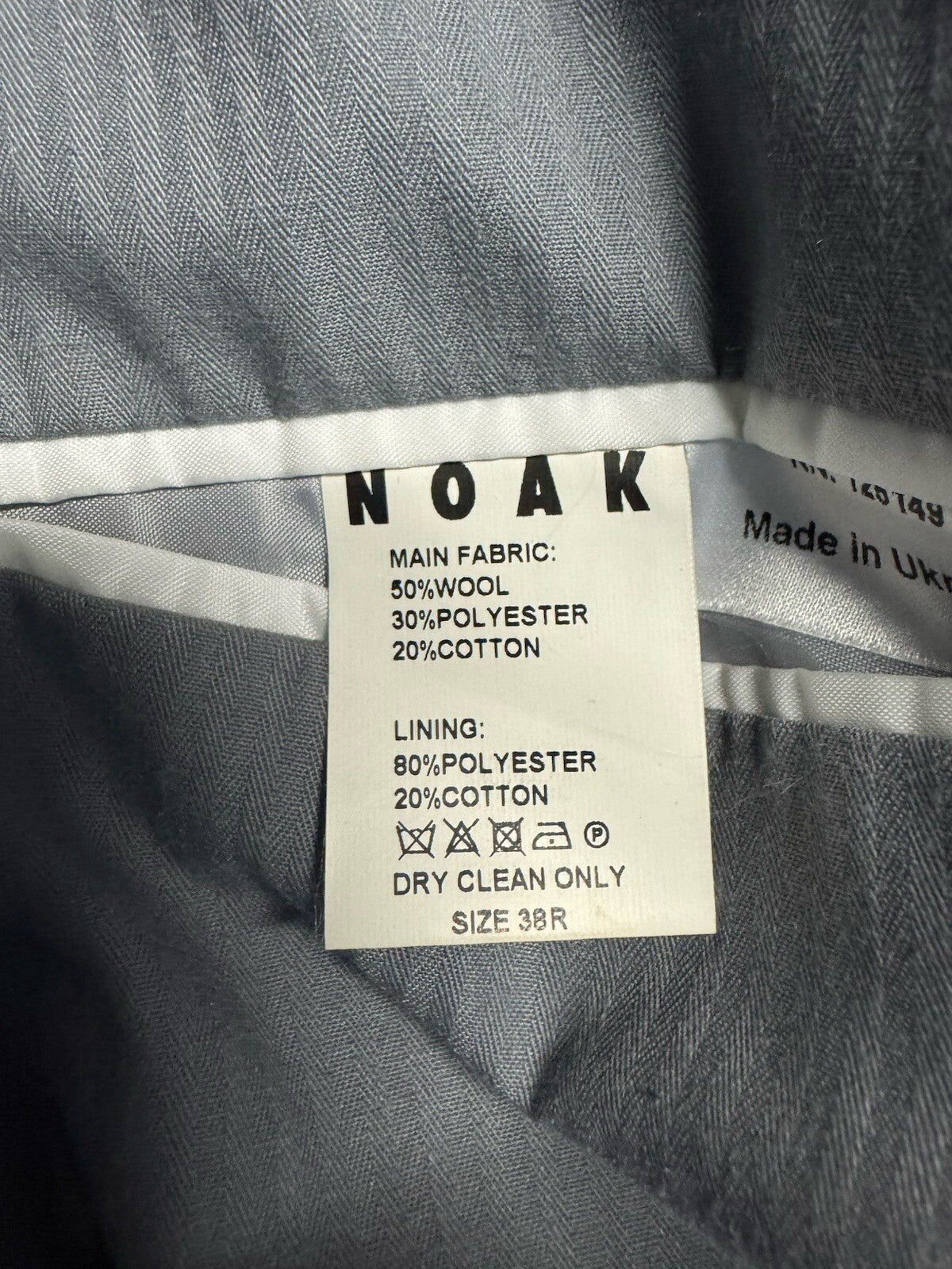 Noak Volvo Shawl Jacket Wool Blend 38R