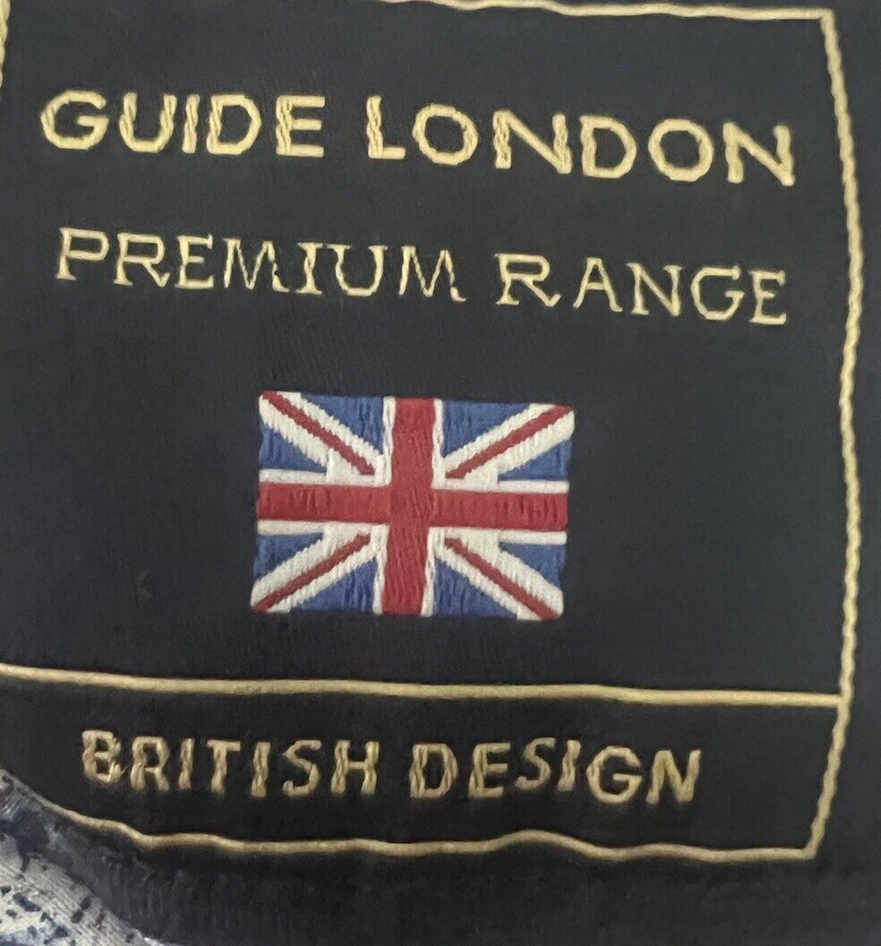 Guide London Premium Range Men's Polo Button Shirt Size Large Preppy British