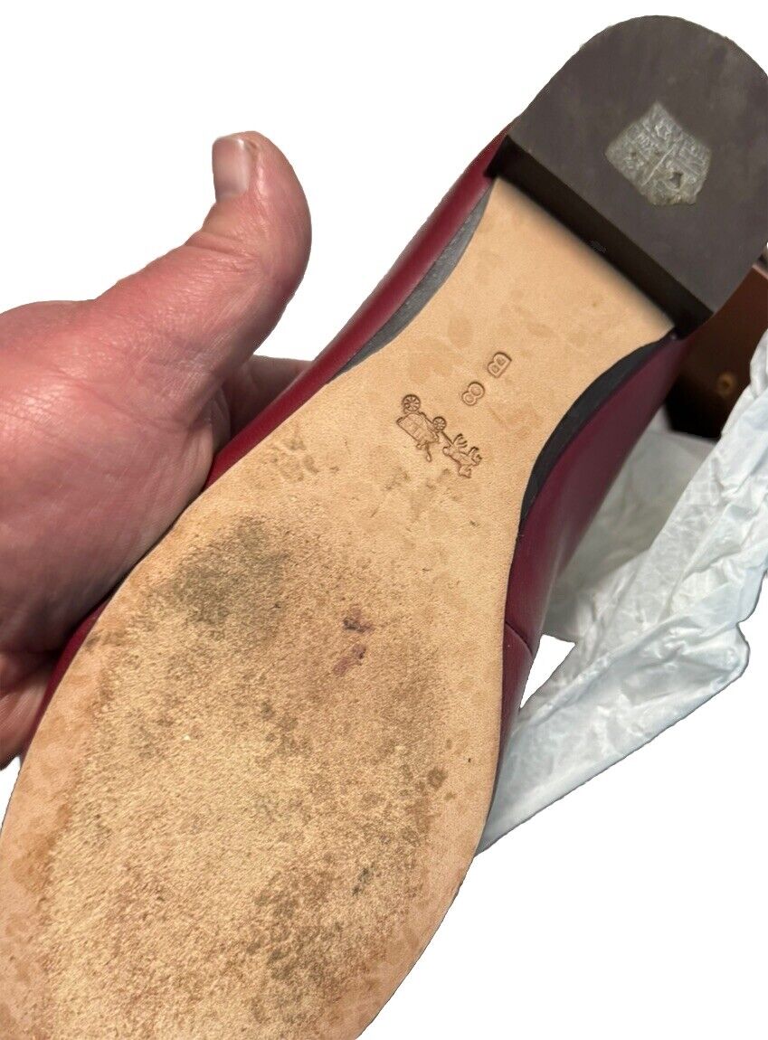 Coach Scarlet Monogram Slip-on Flats Size 8M Canvas / Leather