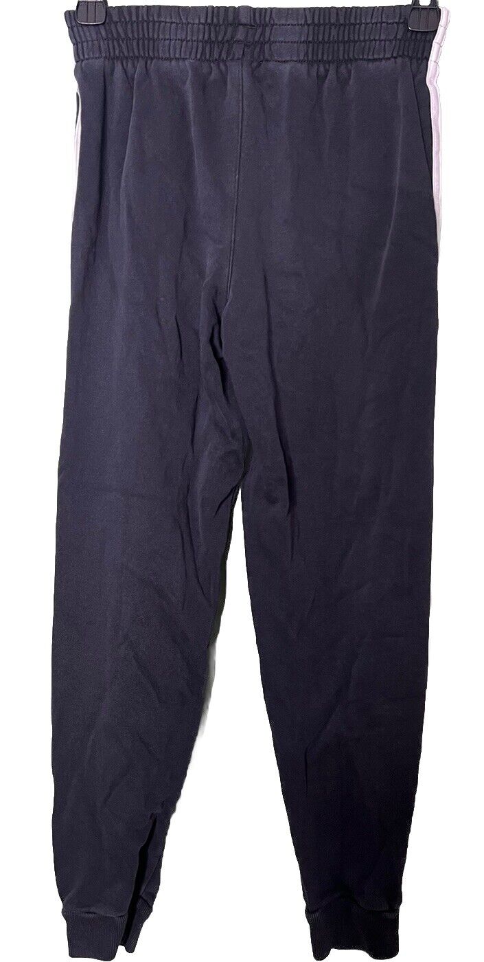 Boy's Adidas Black 3 stripe White Boys Jogger Active Pants Size Medium 10/12