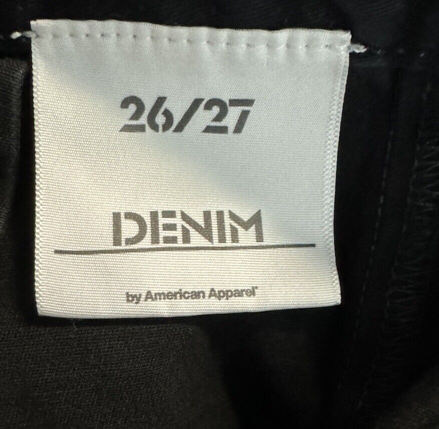 DENIM by American Apparel Black Shorts with side zipper Size 26/27