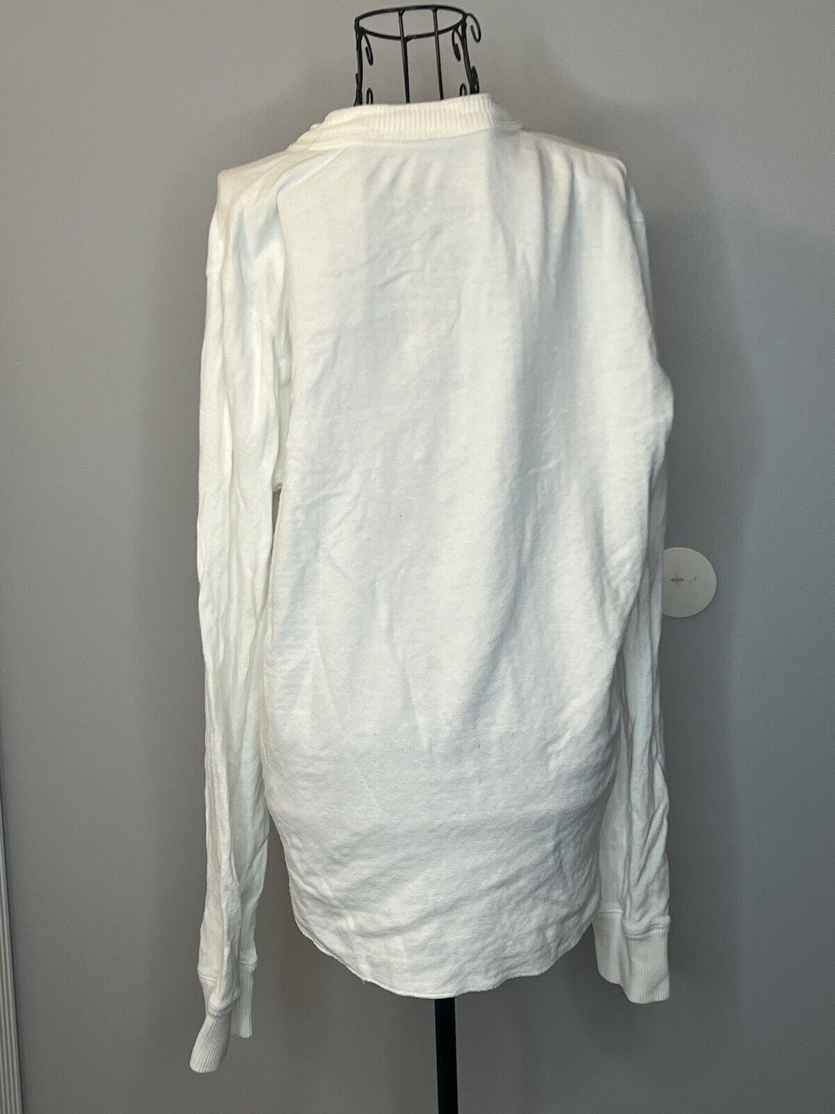 HOLLISTER LONG SLEEVE White SHIRT Size Large